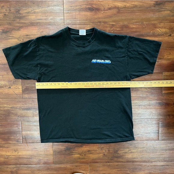 Rare He-Man.Org Black T-shirt With Lightning Back Hit Size XL - Picture 4 of 6